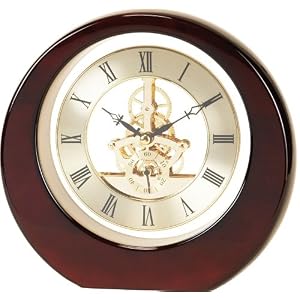 River City Clocks 8 Inch Skeleton Gear Clock with Gold Dial - Model # S101
