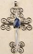 Peruvian Cross or Ornament - Sodalite