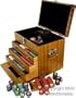 American Oak Poker Chip Set