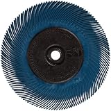 Scotch-Brite(TM) Radial Bristle Brush, Aluminum Oxide, 6000 RPM, 6 Diameter x 7/16 Width, 400 (Pack of 1)
