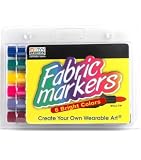 Marvy Uchida Fabric Marker Broad Tip 6/pkg Bright