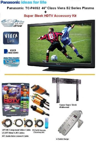 Brand New Panasonic TC-P46S2 46 1080p S2 Series Plasma HDTV With Brand New Panasonic TC-P46S2 46 1080p S2 Series Plasma HDTV With