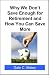 Why We Don't Save Enough for Retirement and How You Can Save More