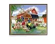 John Deere Barn Raising 8X10 Mylar Frame Photo