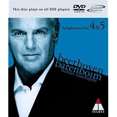 Barenboim : Beethoven Symphonies n�4&5 [DVD audio]