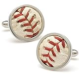 MLB Authenticated Game Used Baseball New York Yankees NY Sterling Silver cufflinks Cuff Links