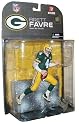 McFarlane's Sportpicks NFL 6 Inch Tall Football Player Figure - #4 Green Bay Packers Brett Favre with Display Base