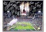 Patriots 2004 Team Signed Super Bowl 39 16x20 Celebration Photo