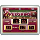 NFL Washington Redskins 14x19 Inch ScoreBoard-Clock-Thermometer