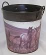 Decorative Bucket, Horses