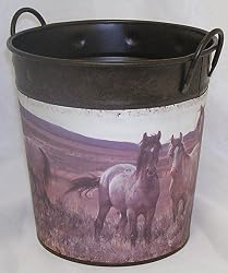 Decorative Bucket, Horses
