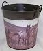 Decorative Bucket, Horses