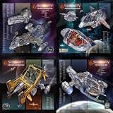 (24x32) Lot of 4 Firefly Serenity Architectural Cutaway TV Poster Prints