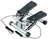 Stepper Aerobic Swing Twist Stepper With Resistance Cords With Digital Workout Computer Mini Step Fitness by IQI Fitness