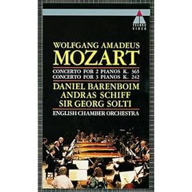 Mozart: Piano Concerti 7 (3 Pianos) & 10 (2 Pianos) [VHS]