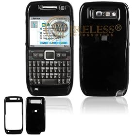 New SnapOn Phone Cover for AT&T Nokia E71X E71 Black Protector Case [Beyond Cell Packaging]
