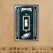 Philadelphia Eagles - NFL Art Glass Single Switch Plate Cover