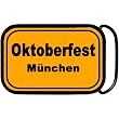 Orange Munchen Oktoberfest Belt Buckle