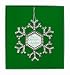 CR Gibson Sparkling Snowflake Holiday Ornament Photo Frame (Pack of 3)