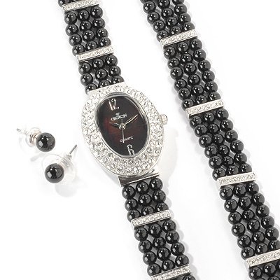 Croton Women's Ballroom Collection Watch, Bracelet, & Earring Set