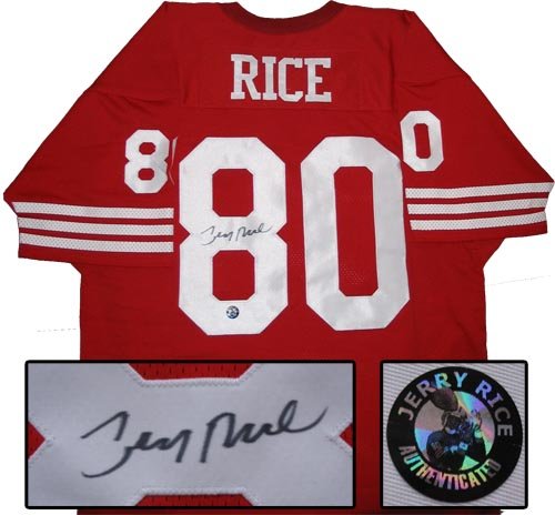 Jerry Rice Autographed San Francisco 49ers Jersey