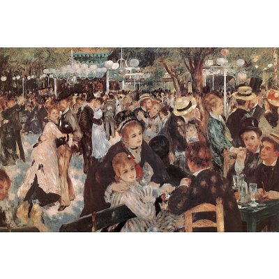 Pierre Auguste Renoir Ball at the Moulin de la Galette Art Print Poster - 24x36