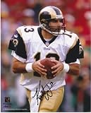 Kurt Warner Autographed/Hand Signed St. Louis Rams 8x10 Photo - Super Bowl XXXIV MVP