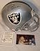 Tim Brown Autographed/Hand Signed Oakland Raiders Authentic Proline Full Size Football Helmet with.R