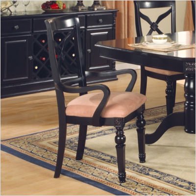 Karina Arm Chair in Black [Set of 2]