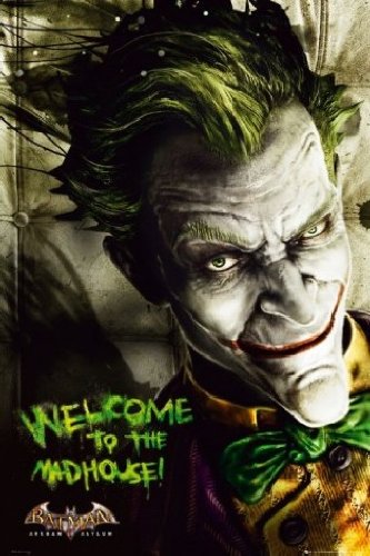 1art1 49558 Batman - Arkham Asylum, Joker Welcome To The Madhouse Poster 91 x 61 cm Preisvergleich