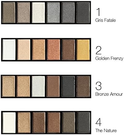 NAKE - Sugar Box 6 Colors Glamorous Smokey Eye Shadow Makeup Kit Palette (#4)