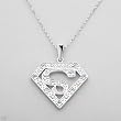 Necklace With 3.41ctw Genuine Topazes in 925 Sterling silver. Total item weight 10.5g Length 18in