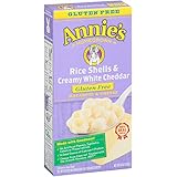 Annie's Homegrown Gluten Free Rice Shells with Creamy White Cheddar, 6 oz, 12 Pack