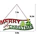 Hoople Christmas Tree Decoration Christmas Wall Hanging Sign Santa Claus Door Plate
