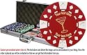 Custom Poker chip Set: Drink (Style 1) image & your custom text printed on the chips. 500 11.5 gram chip w/case & more.
