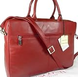 New ladies Visconti dark red leather briefcase laptop bag 18427