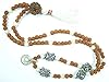 Meditation Mala Rudraksha Pearl Beads Japamala Yoga Spiritual Necklace 108+ 1 Beads