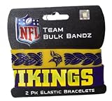 Minnesota Vikings Large Bulk Bandz Band Bracelet 2PK
