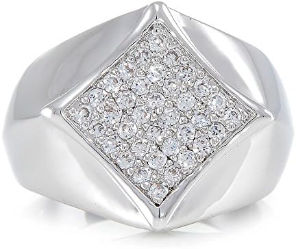 Men's Iced Out Micro Pave CZ Hip Hop Rappers Ring (8)