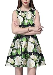 Sexy Cotton/Leather/Polyester/Wool Cocktail General Print Sleeveless Summer Winter Club Dress/Party Dress 