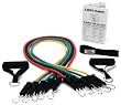 New Premium Quality Saber Bands Exercise Resistance Bands Tubes with Door Anchor and Exercise Chart.