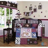 Boutique Horse Western Cowgirl 13PCS CRIB BEDDING SET