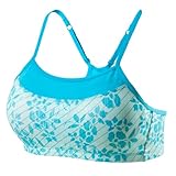 Moving Comfort Women's Alexis Print Bra, Blossom Bahama Blue, Small