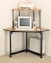 Corner Office Computer Desk (Black/Light Cherry) (50" W X 28.5" D X 48.75" H)