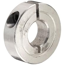 Climax Metal One-Piece Clamping Shaft Collar, Aluminum