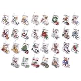 Bucilla Tiny Stocking Ornaments Counted Cross Stitch Kit