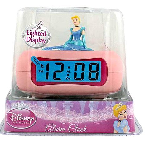 Disney Princess 4in Wake Up Cinderella Alarm Clock with Digital Display - Cinderella Desk Clock
