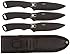 Perfect Point Throwing Knife Set with Three Knives, Steel Handles, 8-Inch Overall