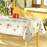 Nappe Toile ciree eva rouge rectangle 140x240cm