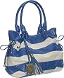 Oversized ''St. Croix'' Tote By Vitalio - Brown, Multi Color or Blue and Off White